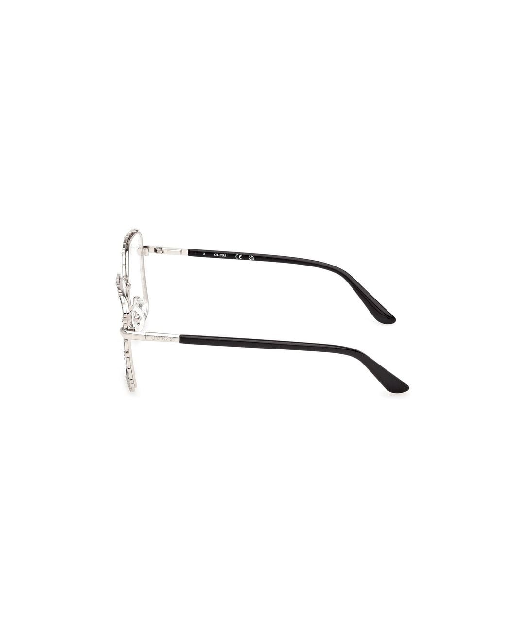 Guess Black Gu50364 010 Optical Frames Metal Squared Normal