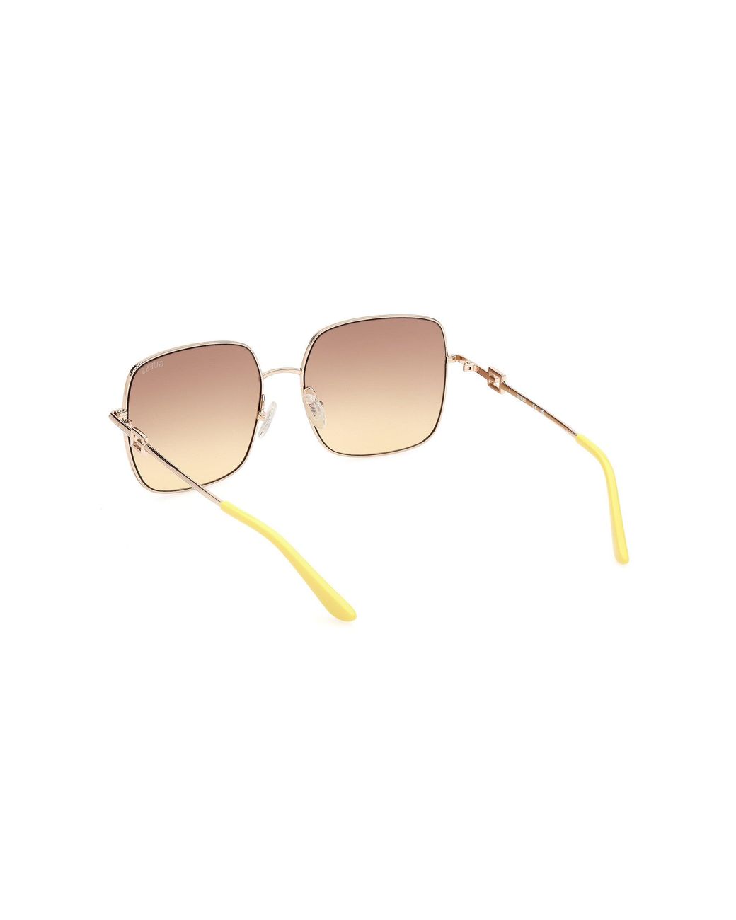 Guess Black Gu7906-H 32F Sunglasses Metal Squared Normal Shaded