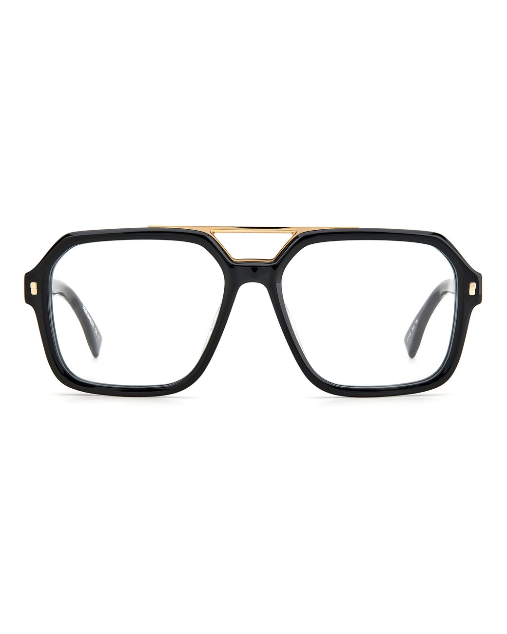 DSquared² Black D2 0035 2M2 Optical Frames Acetate Squared for men