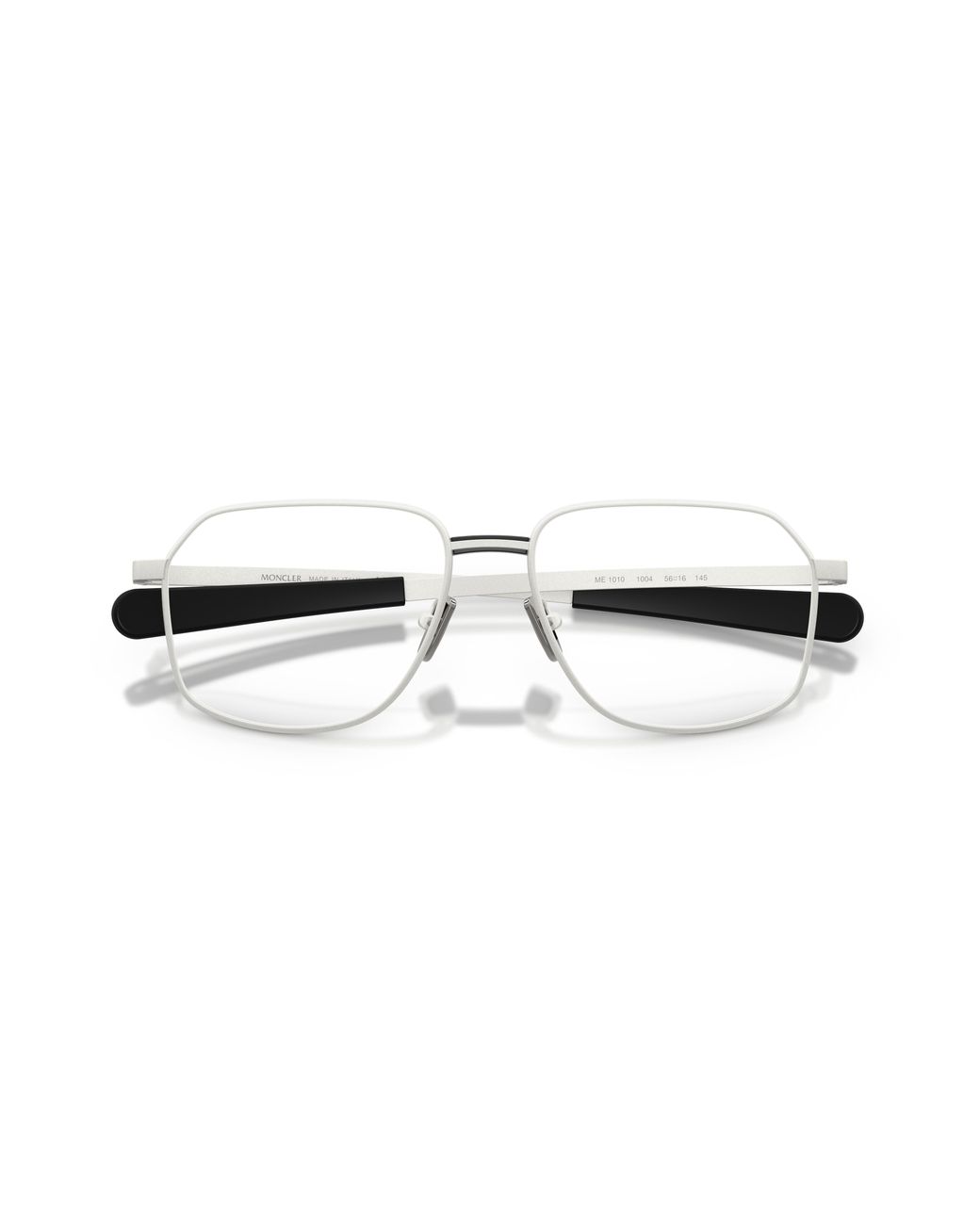 Moncler Black Me1010 1004 Optical Frames Metal Transparent Squared Normal