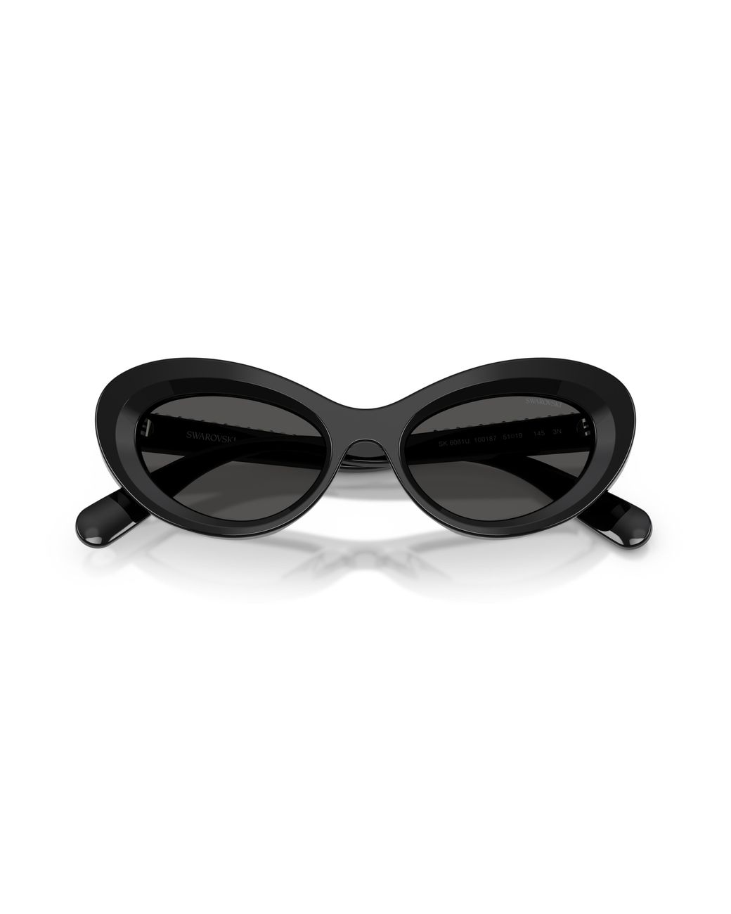 Swarovski Black Sk6061U 100187 Sunglasses Acetate Cat Eye Normal