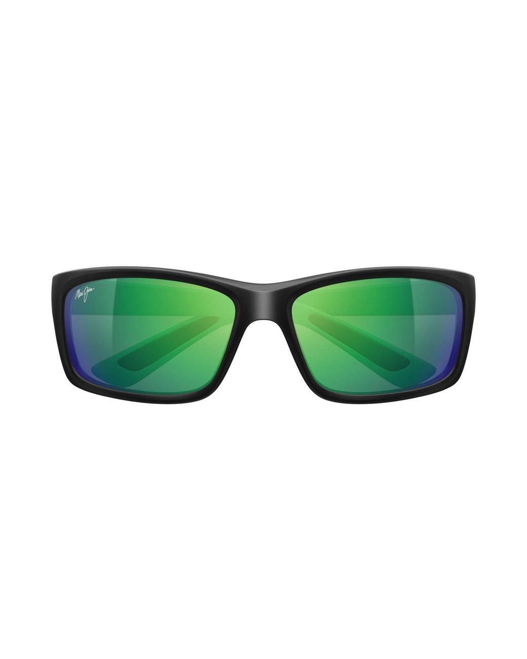 Maui Jim Green Mj0766S 004 Occhiali Da Sole Iniettato Verde Squadrata