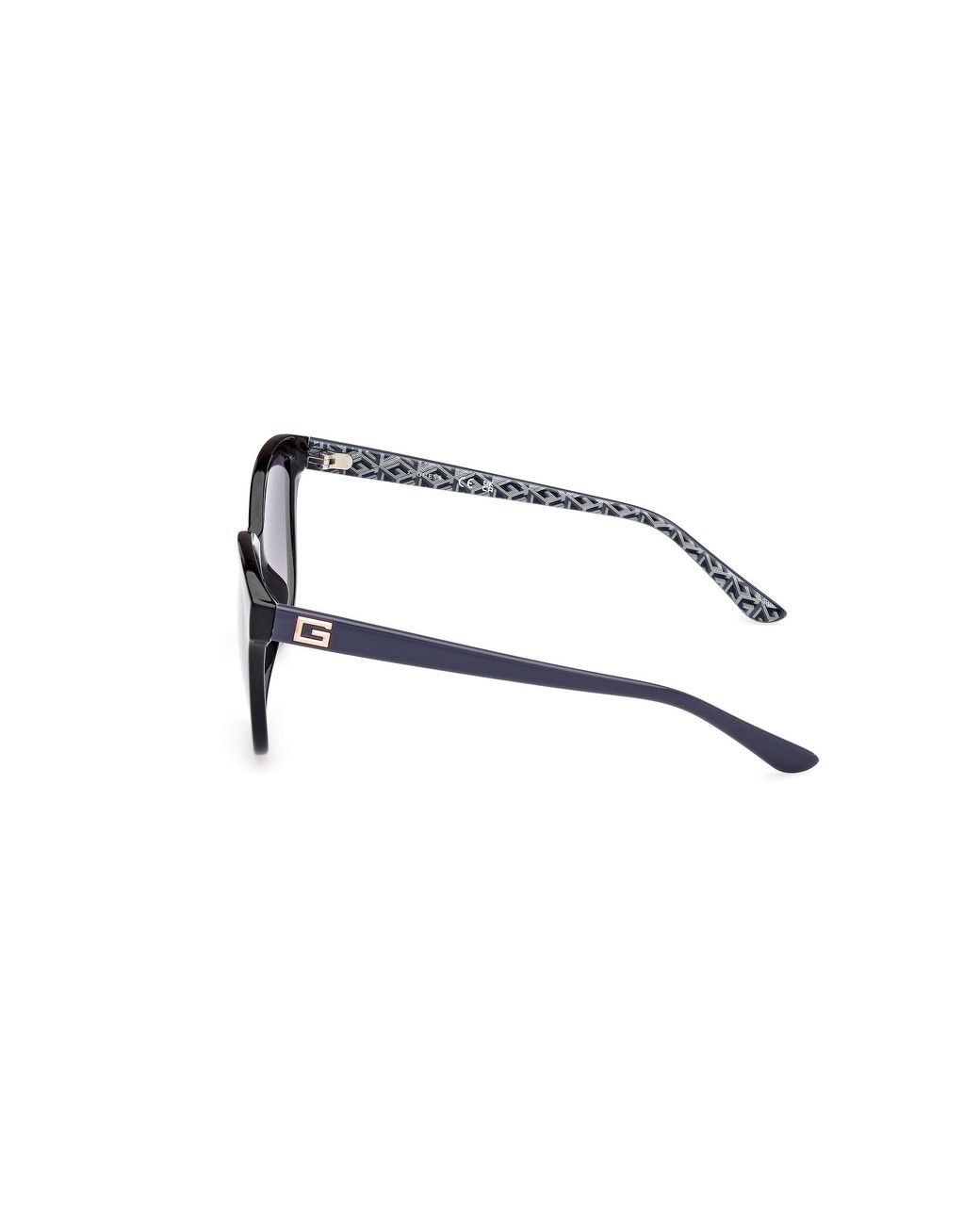 Guess Black Gu7920 01B Sunglasses Injected Round Normal Shaded