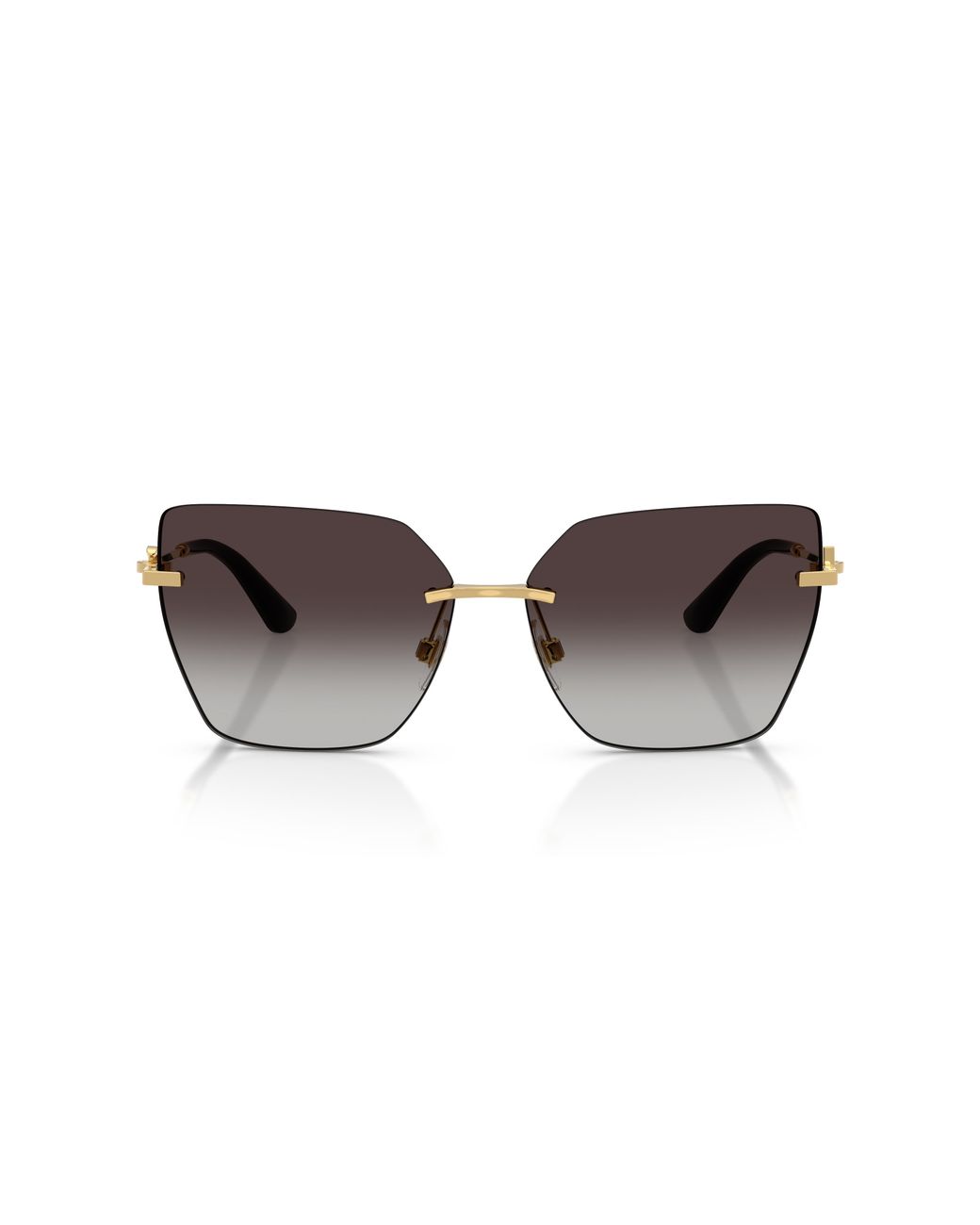Dolce & Gabbana Black Dg2321 02/8G Sunglasses Metal Cat Eye Normal Shaded