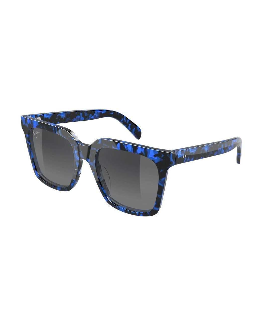 Maui Jim Black Mj0898S 002 Occhiali Da Sole Acetato Grigio Squadrata