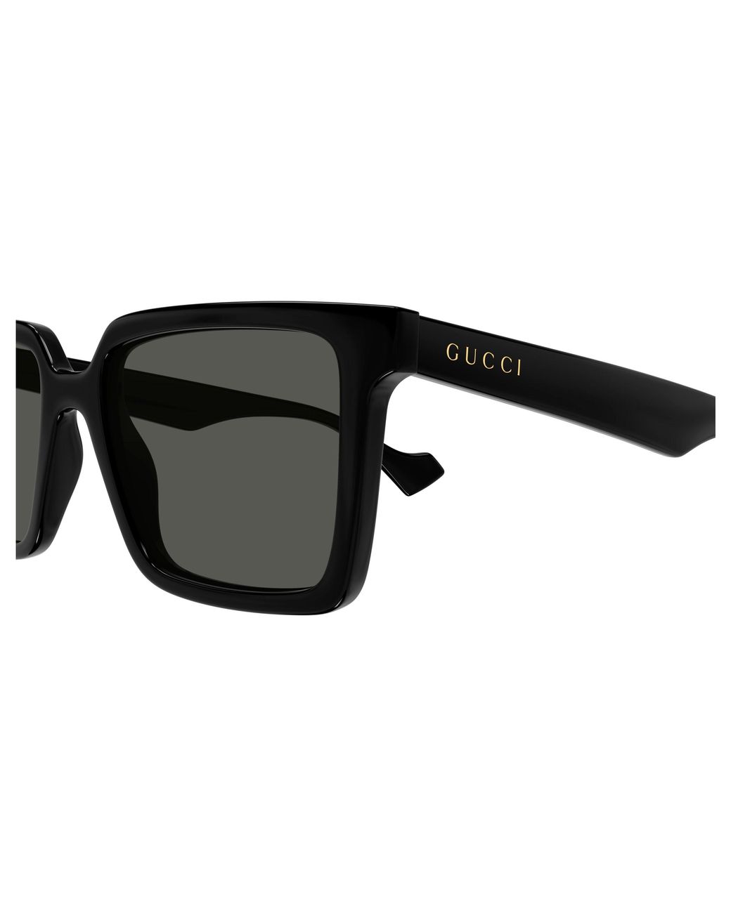 Gucci Black Gg1540S 001 Sunglasses Injected Squared for men