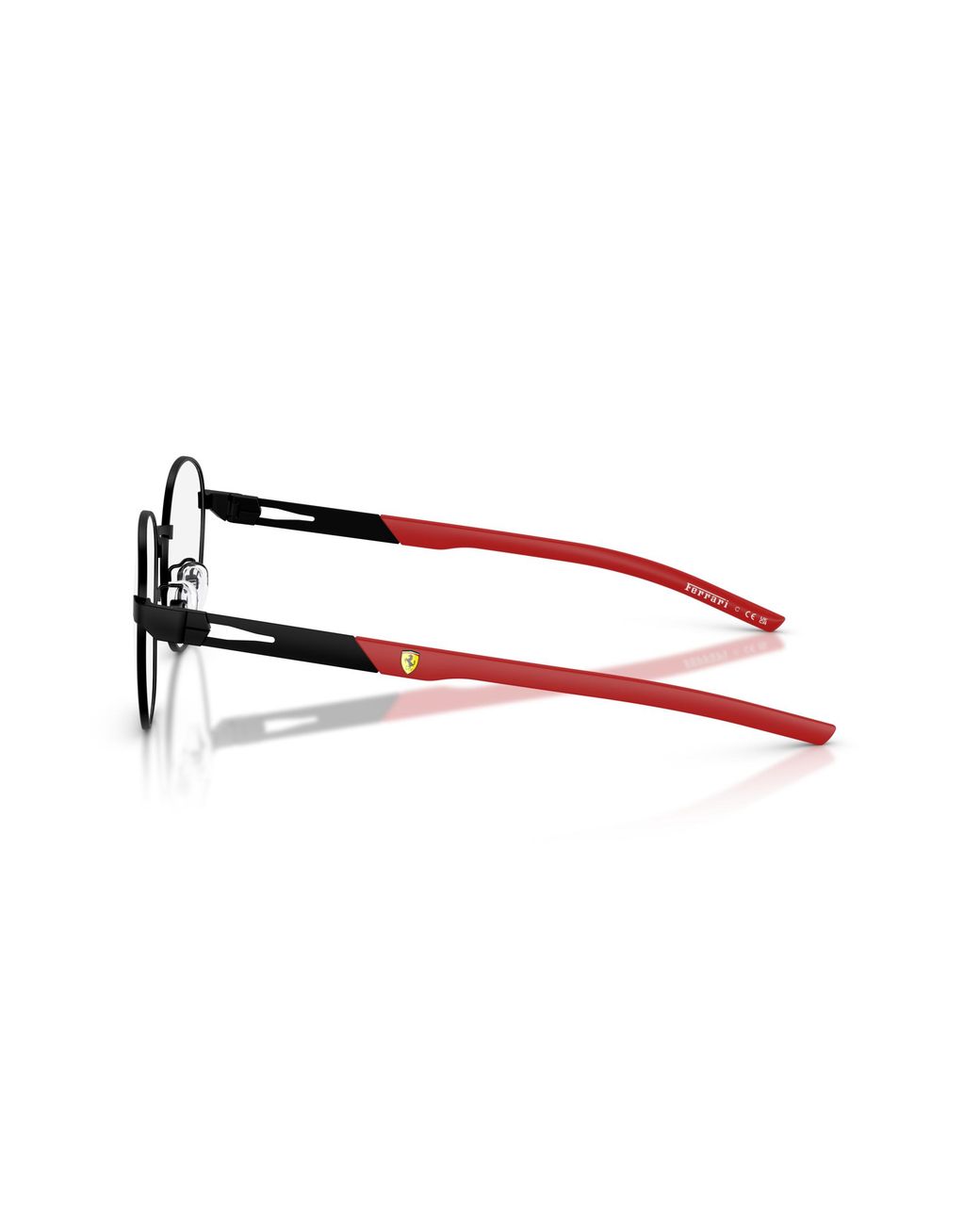 FERRARI SCUDERIA Black Fz7011D 101 Optical Frames Metal Round Normal