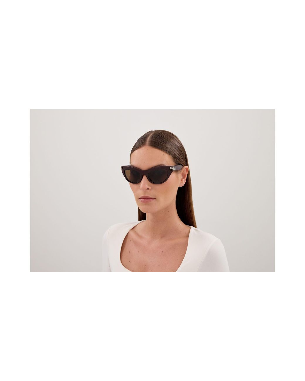 Balenciaga Black Bb0466S 004 Sunglasses Acetate Cat Eye