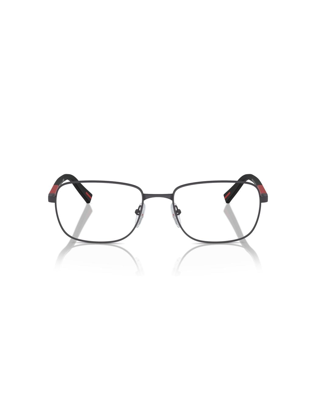 Prada Linea Rossa Black Ps 52Qv 06P1O1 Optical Frames Metal Pillow Normal for men