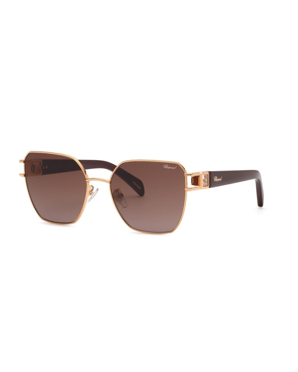 Chopard Black Schm22S 8Fcy Sunglasses Metal Geometric Anti-Glare Nuanced