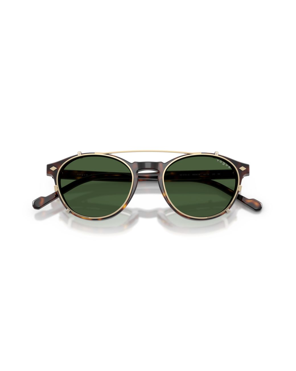 Vogue Eyewear Black Vo5751S W6561W Sunglasses Acetate Transparent Pantos Normal for men