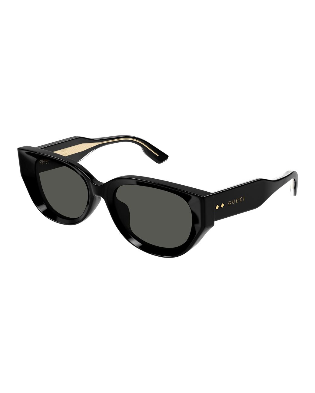 Gucci Black Gg1532Sa 001 Sunglasses Acetate Cat Eye