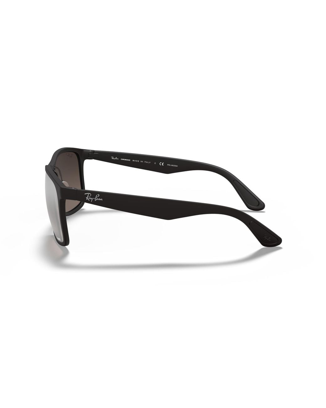 Ray-Ban Black Rb4264 Polarized+ Lenses Sunglasses Frame Silver Lenses Polarized for men