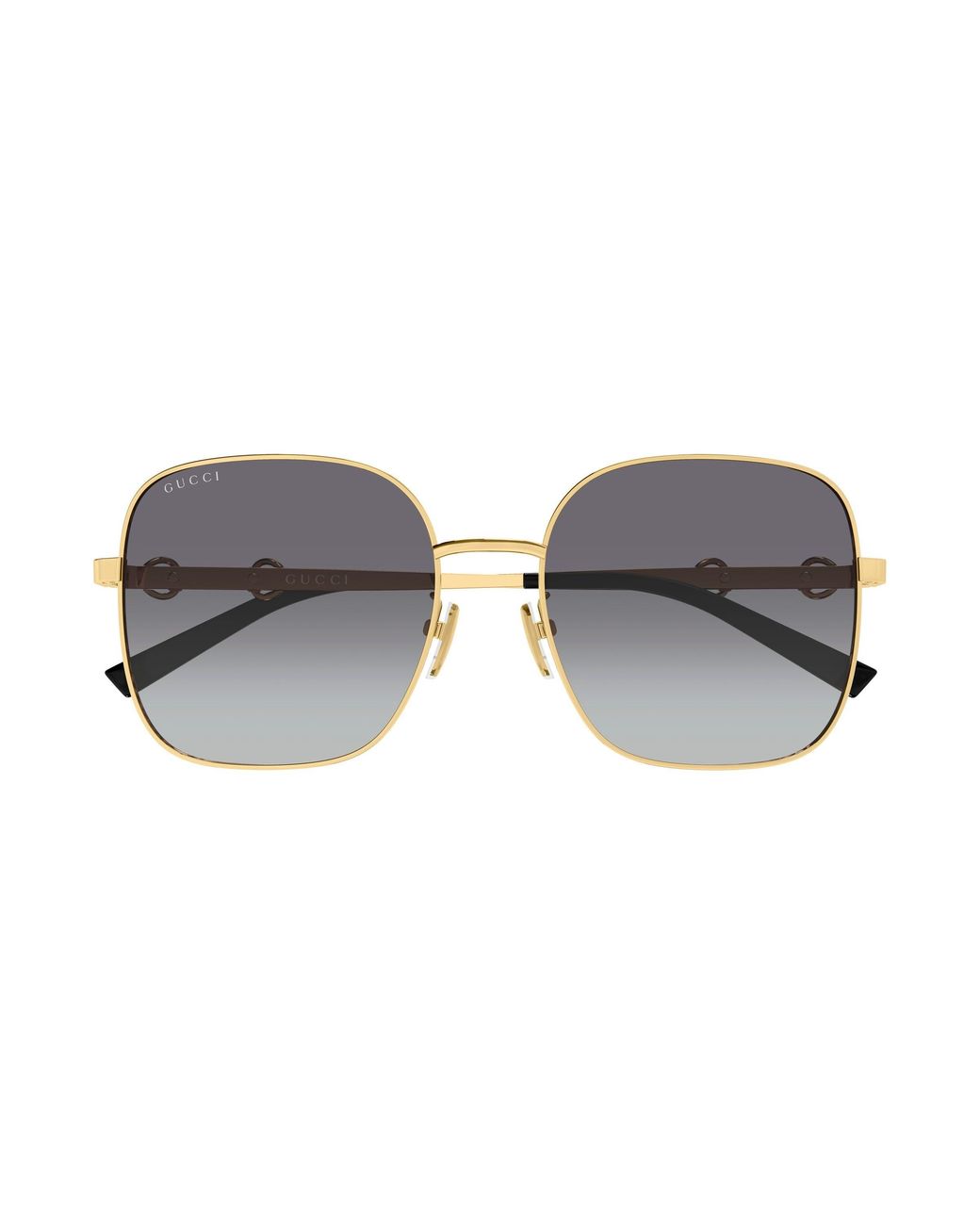 Gucci Black Gg2053S 002 Sunglasses Metal Squared