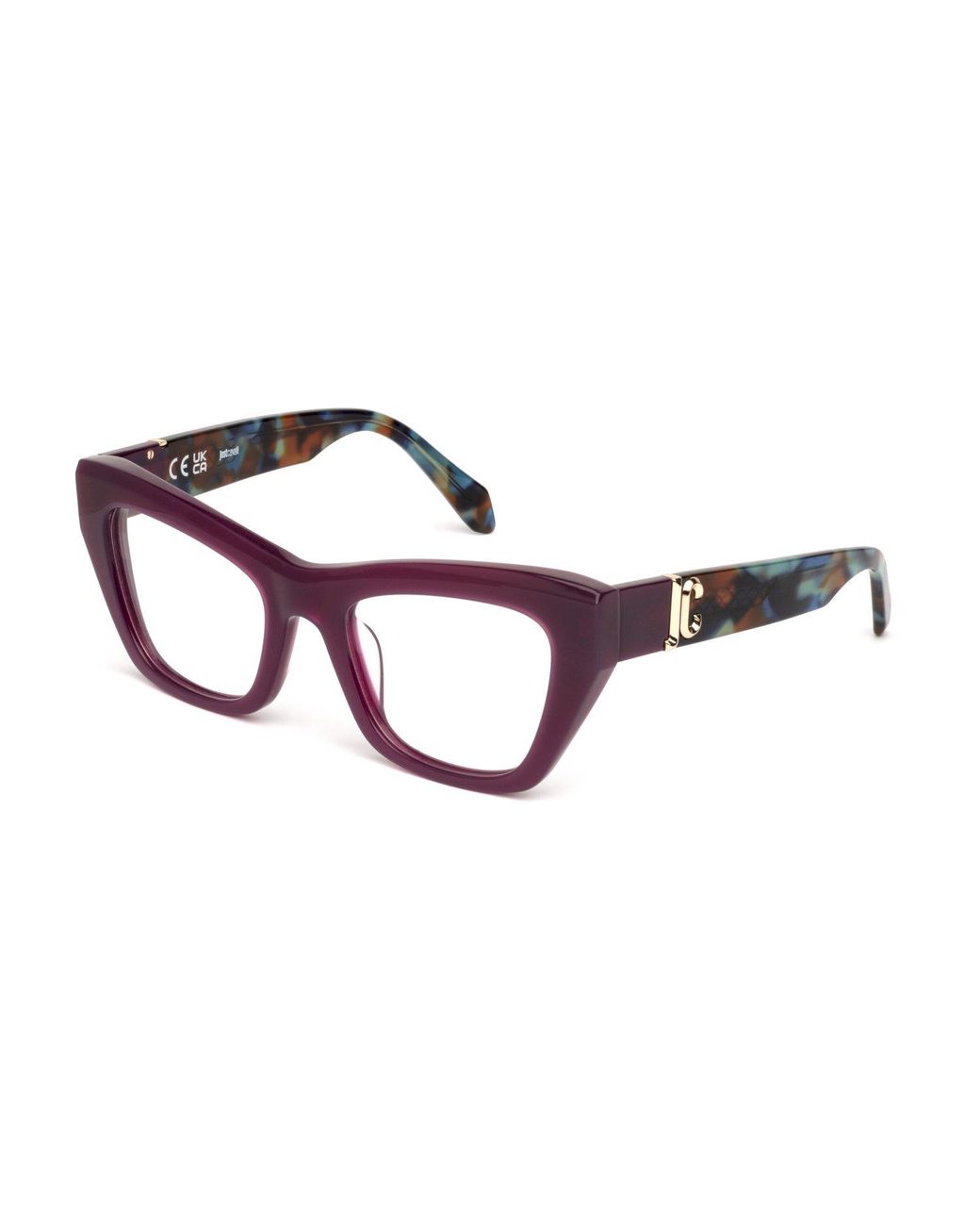 Just Cavalli Black Vjc116 06Pj Optical Frames Acetate Butterfly