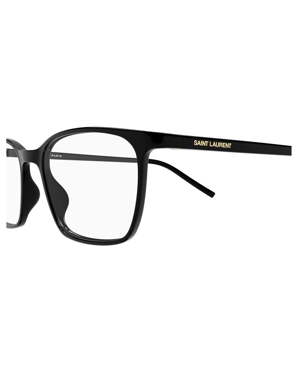 Saint Laurent Black Sl 885 001 Optical Frames Bio-Injected Transparent Squared