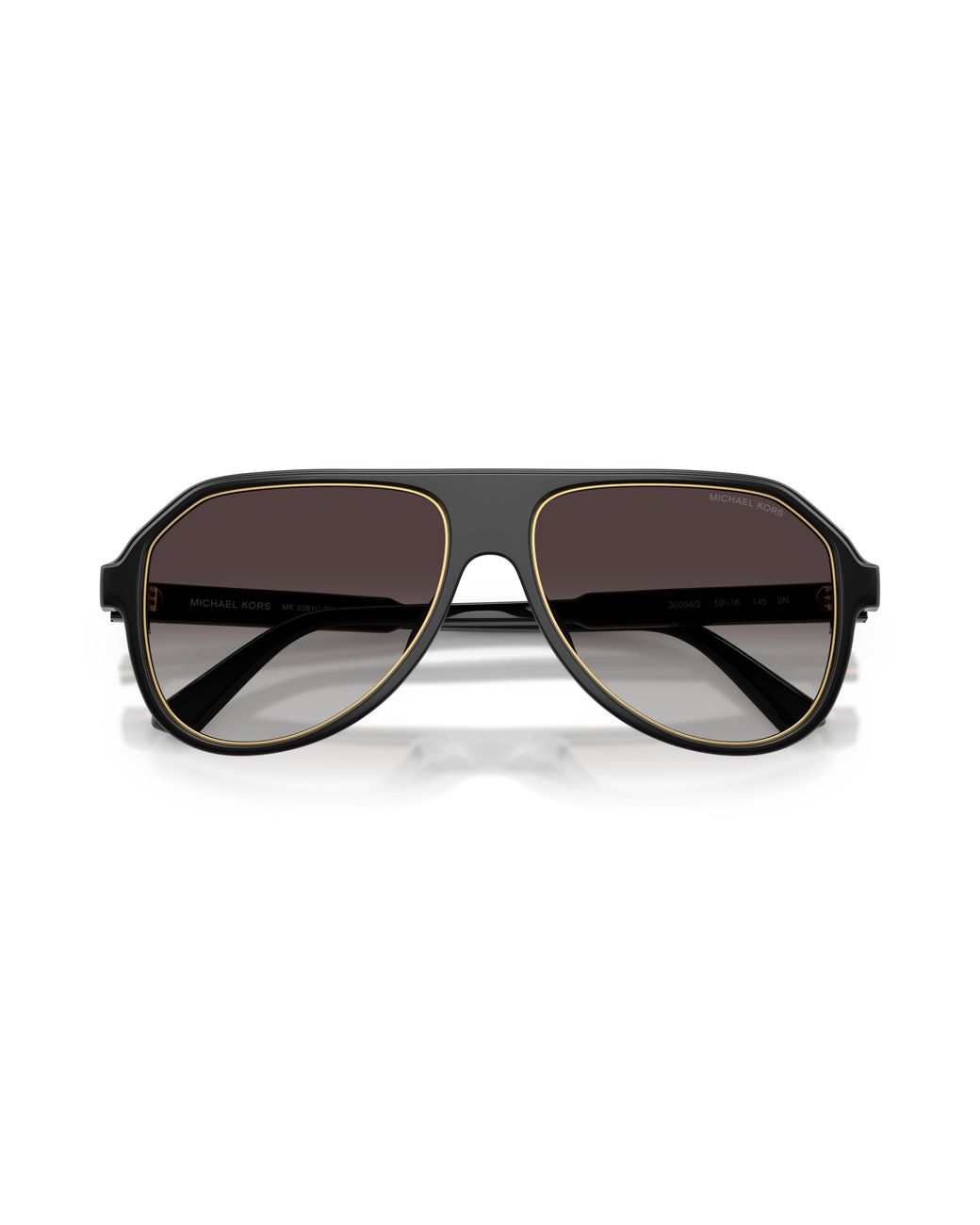 Michael Kors Black Mk2281U Molokai 30058G Sunglasses Injected Pilot Normal Nuanced for men