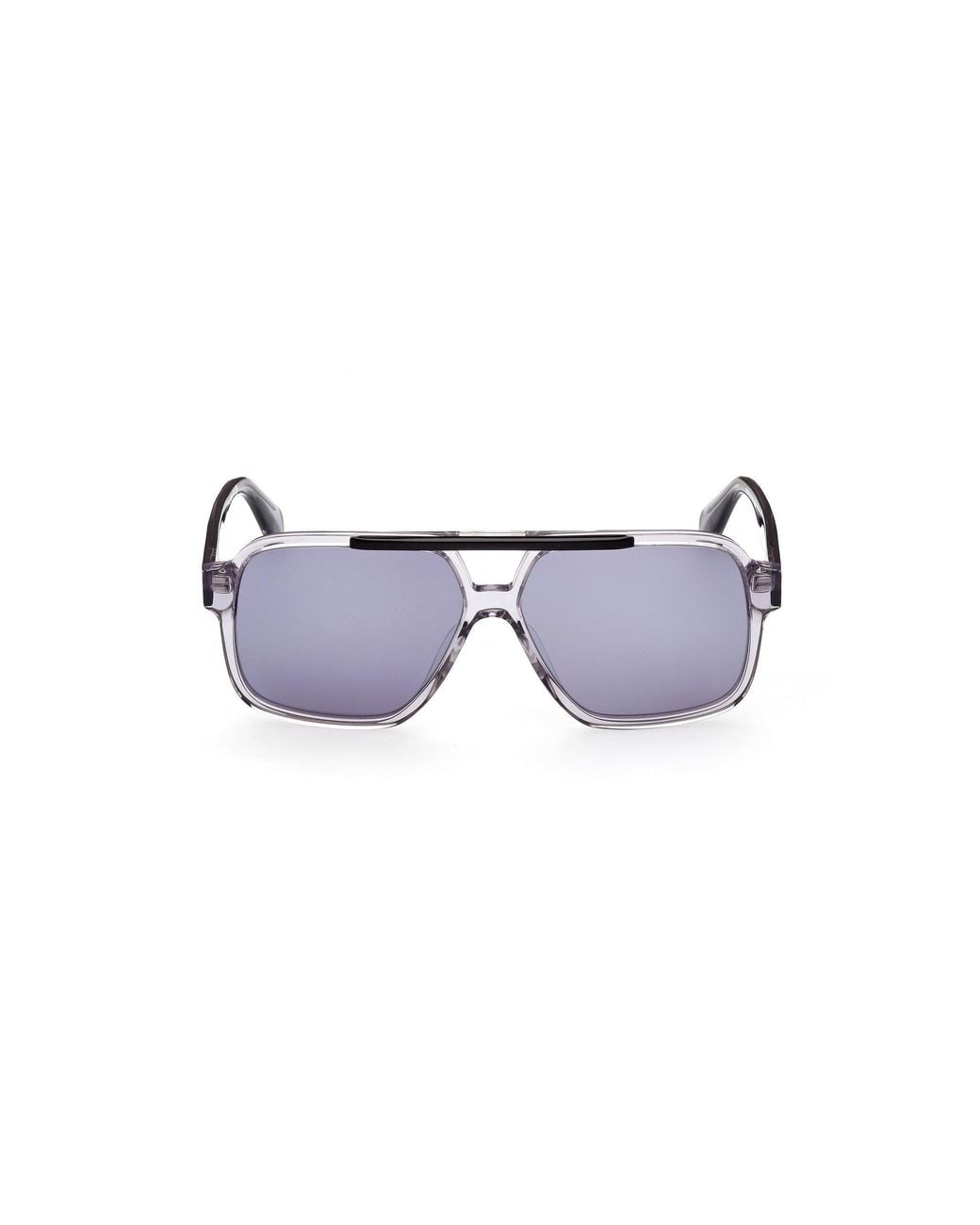 Adidas Black Or0066 20C Sunglasses Acetate Geometric Normal Mirror for men