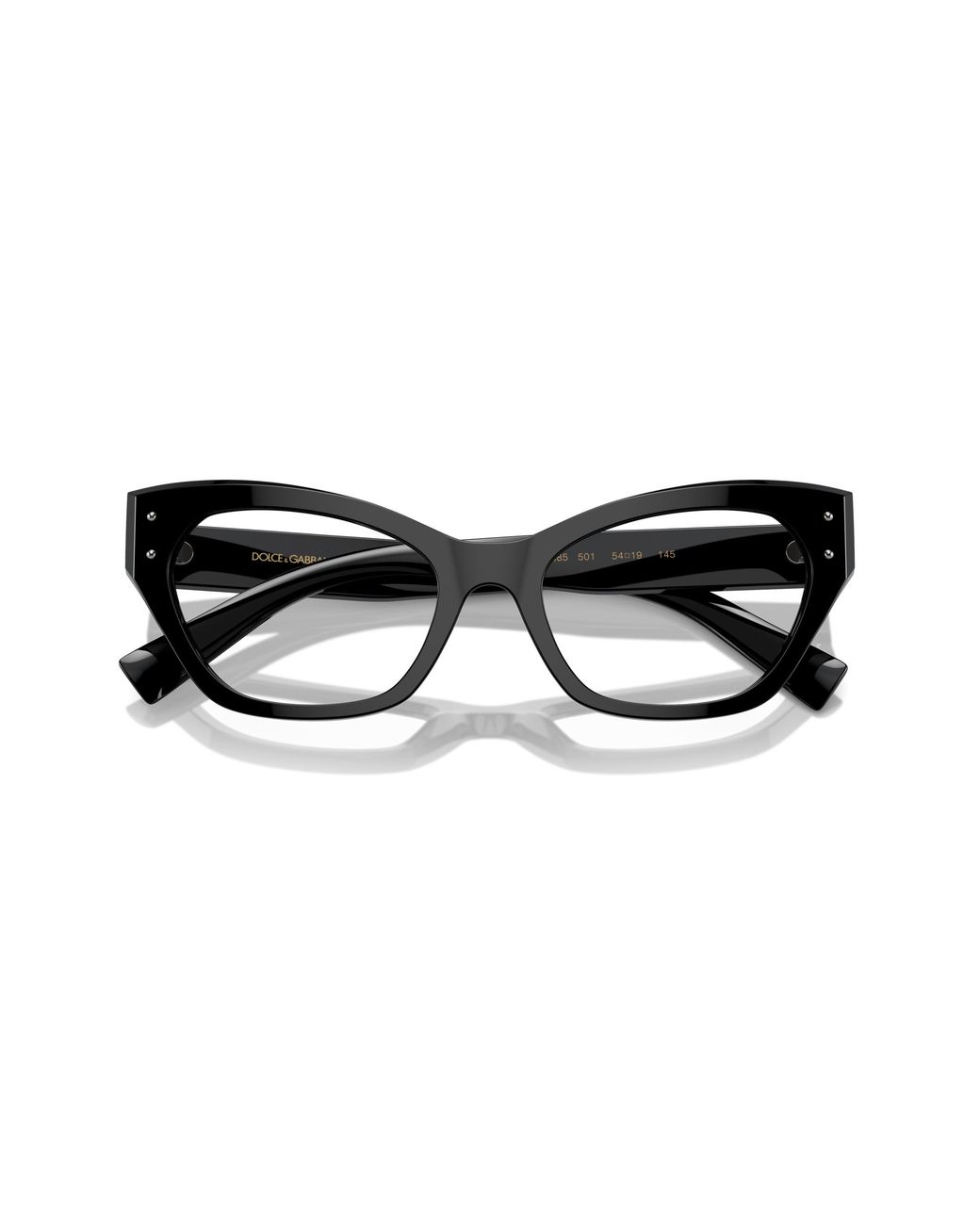 Dolce & Gabbana Black Dg3385 501 Optical Frames Acetate Transparent Cat Eye Normal
