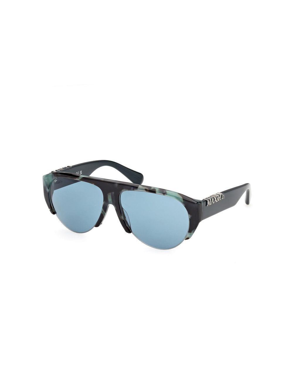 MAX&Co. Black Mo0167 55N Sunglasses Acetate Pilot Normal