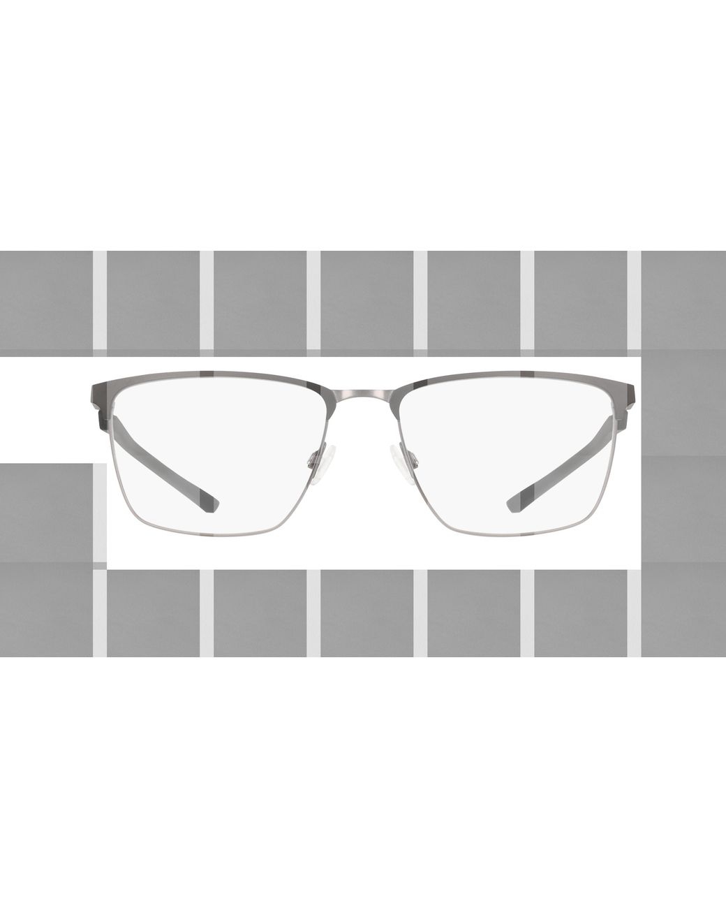 Nike Black 4321 001 Optical Frames Metal Squared Normal for men