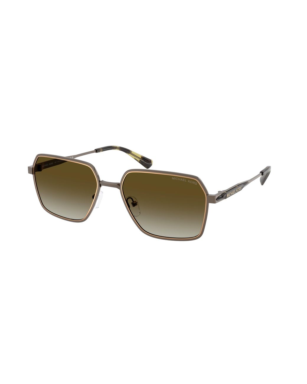 Michael Kors Black Mk1176 Dana Point 10017Z Sunglasses Metal Squared Normal Shaded for men