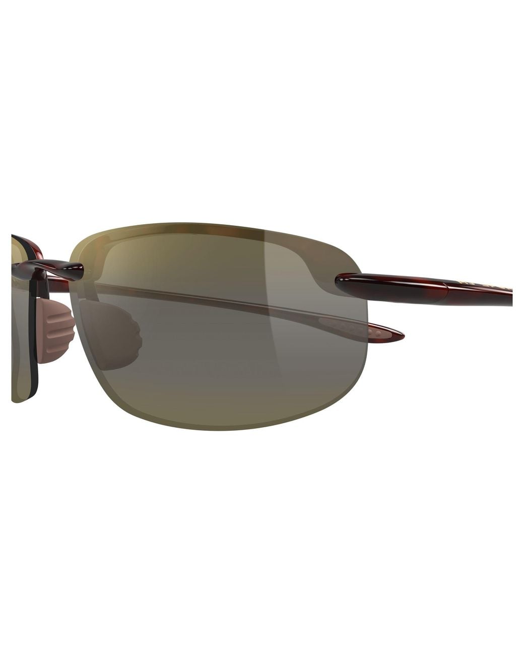 Maui Jim Black Mj0407Sa 003 Occhiali Da Sole Iniettato Bronzo Squadrata