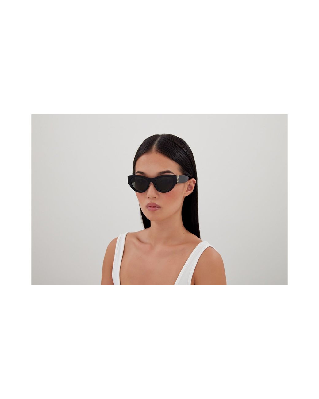 Saint Laurent Black Sl M94/F 001 Sunglasses Acetate Cat Eye