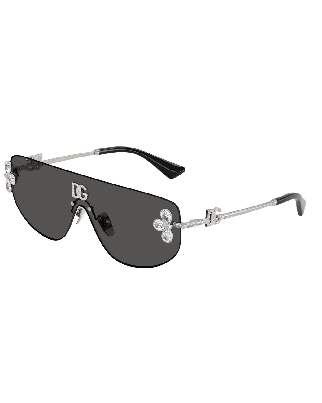 Dolce & Gabbana Black Dg2333B 05/87 Sunglasses Metal Squared Normal