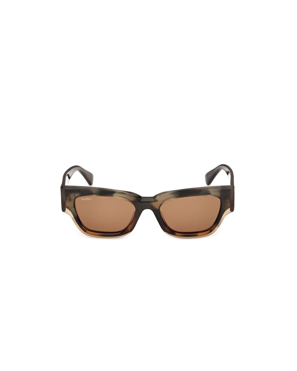 Max Mara Black Mm0211 55E Sunglasses Acetate Geometric Normal