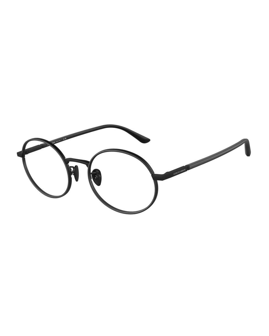 Giorgio Armani Black Ar5145J 3001 Optical Frames Steel Transparent Round Normal