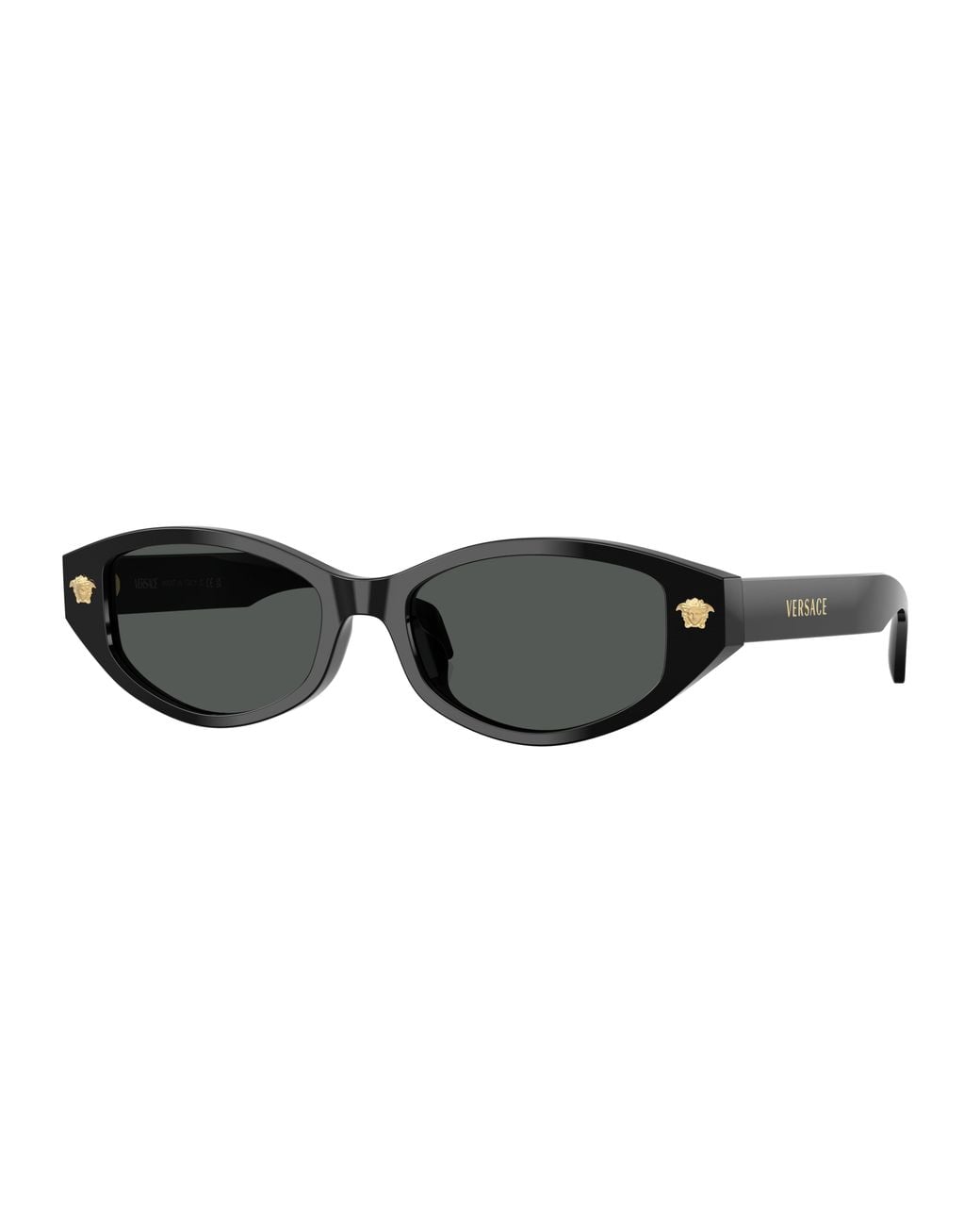 Versace Black Ve4512D Oval Medusa Sunglasses