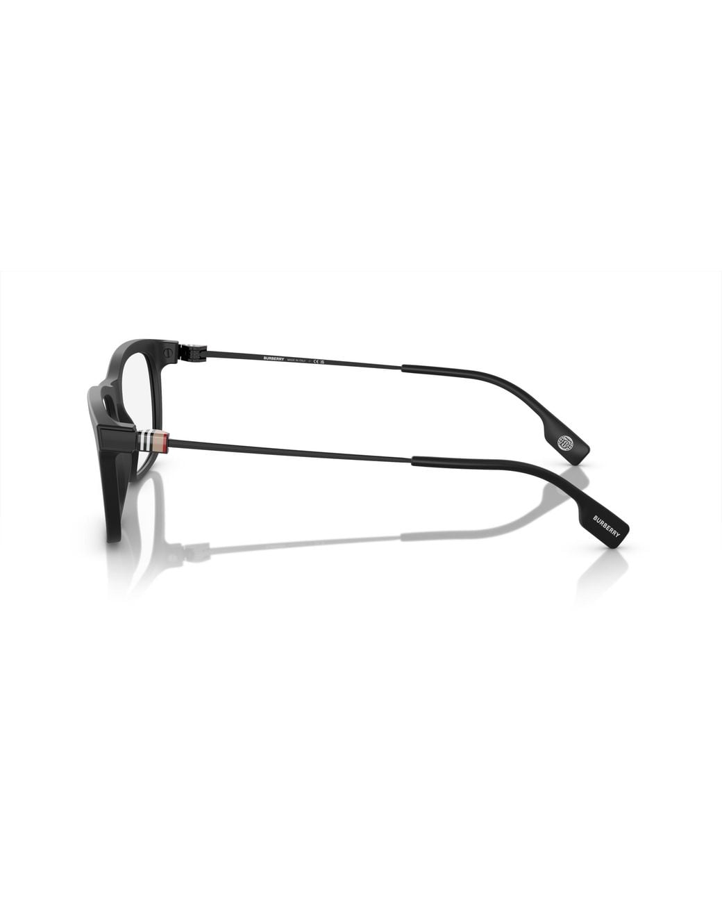 Burberry Black Be2384 3464 Optical Frames Acetate Transparent Squared Normal for men
