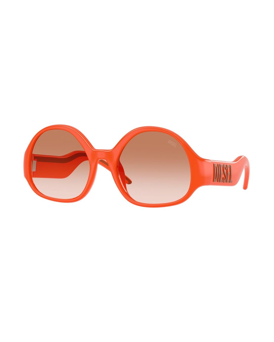 DIESEL Red Dl3022U 206213 Sunglasses Injected Round Normal Nuanced