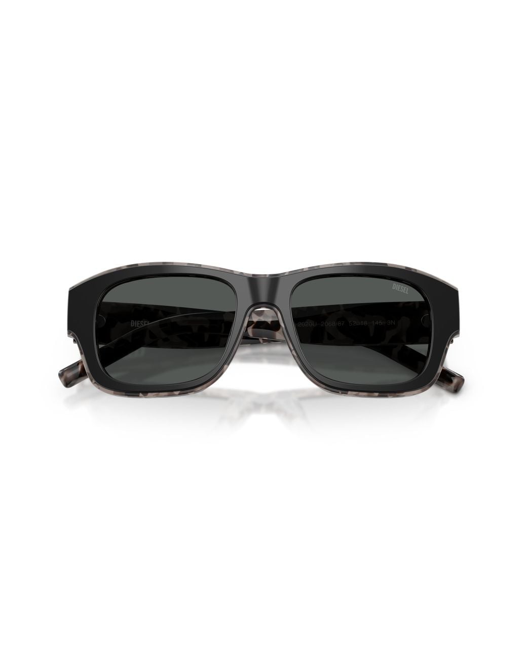DIESEL Black Dl2020U 206887 Sunglasses Acetate Squared Normal