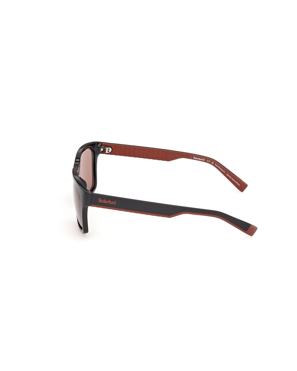 Timberland Black Tb00095 01D Sunglasses Injected Smoke Squared Polarized for men