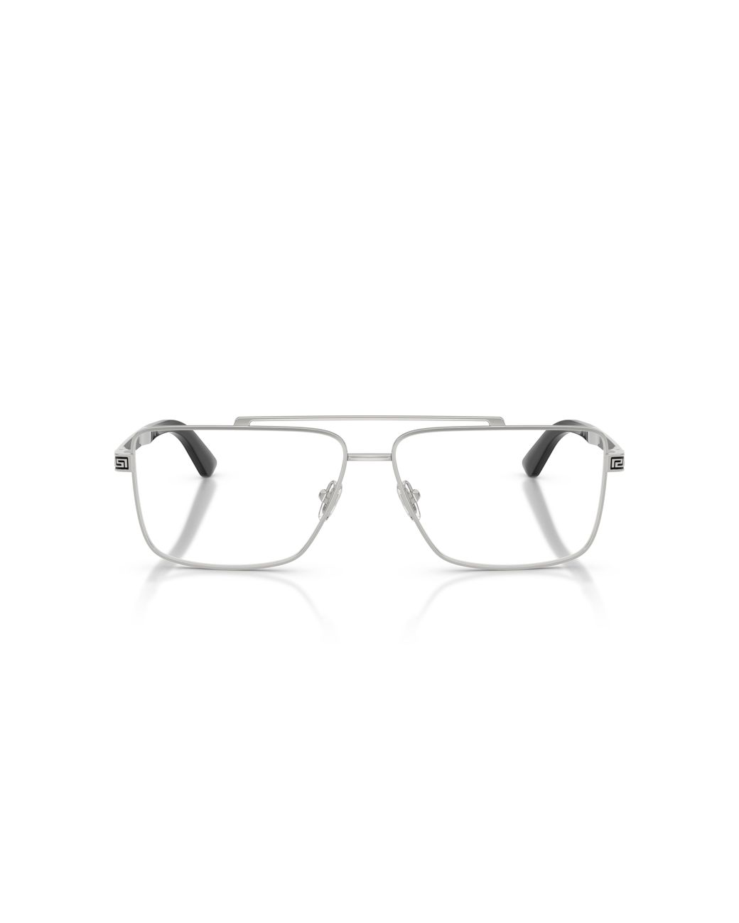 Versace Black Ve1315 1000 Optical Frames Metal Transparent Squared Normal for men