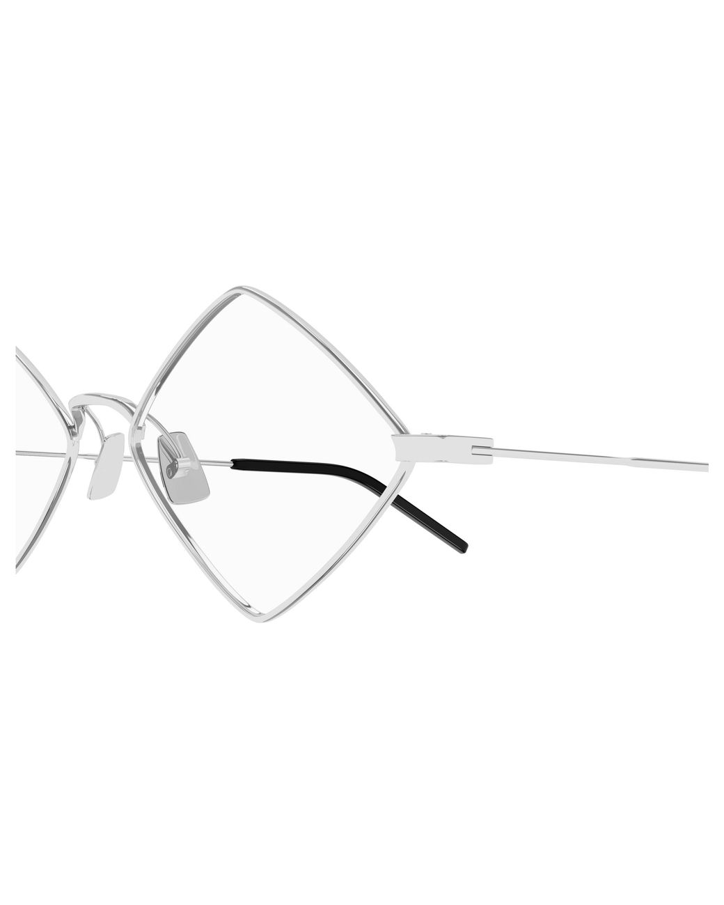 Saint Laurent Black Sl 302 Lisa Opt 002 Optical Frames Metal Transparent Geometric