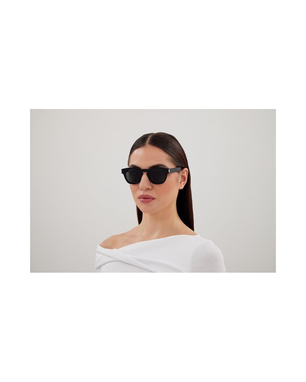 Saint Laurent Black Sl 746 001 Sunglasses Acetate Round
