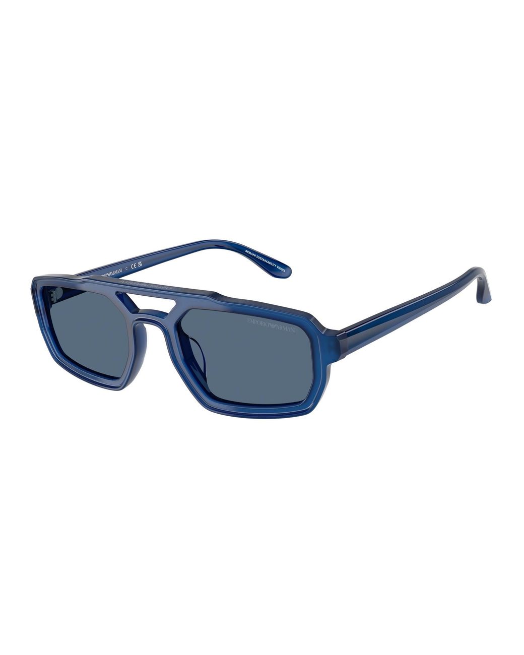 Emporio Armani Black Ea4240U 620180 Sunglasses Acetate Geometric Normal for men