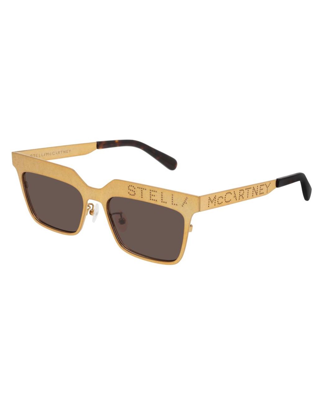 Stella McCartney Black Sc0237S 001 Outlet Sunglasses Metal Squared Normal