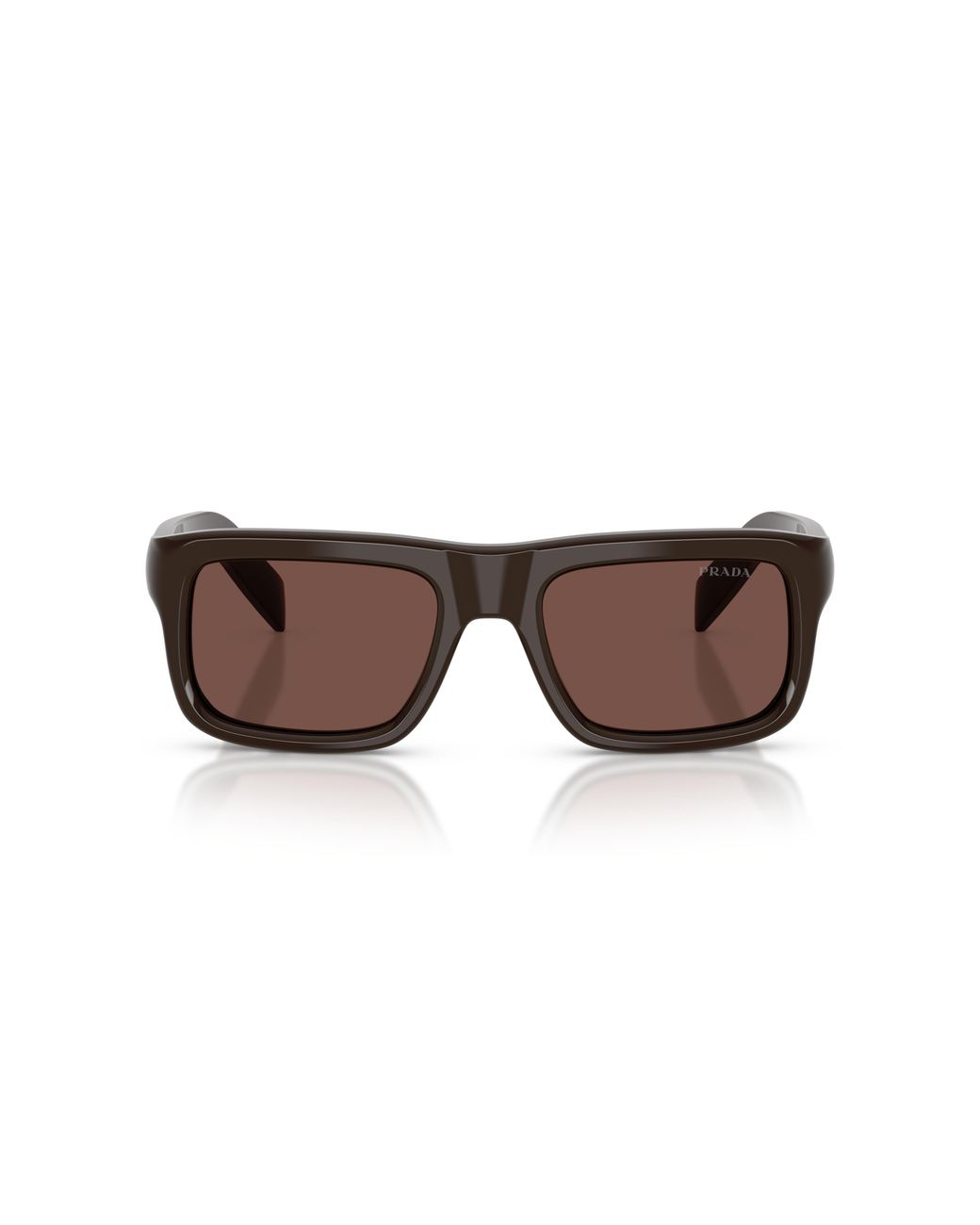 Prada Black Pr D11S 27I90W Sunglasses Acetate Squared Normal for men