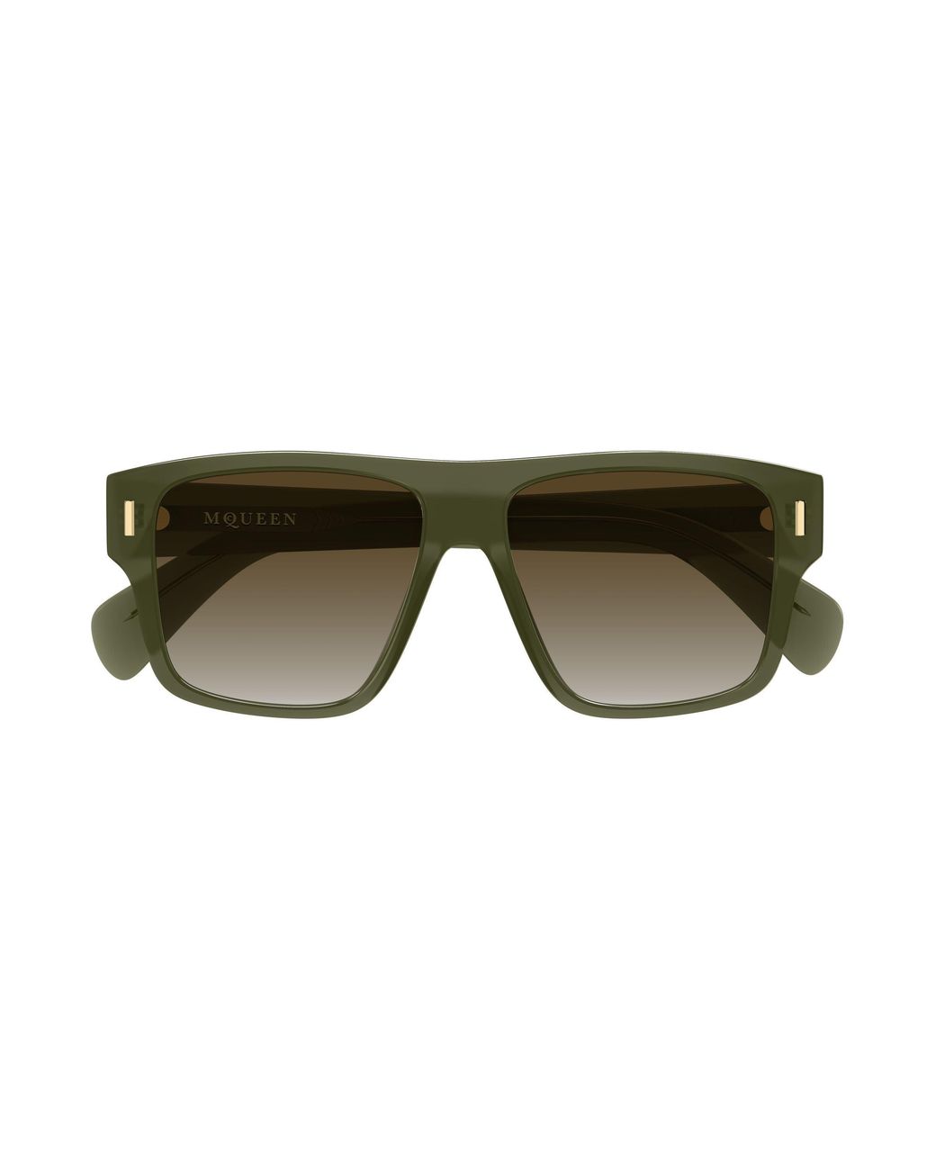 McQueen Green Am0550S 003 Sunglasses Acetate Squared for men