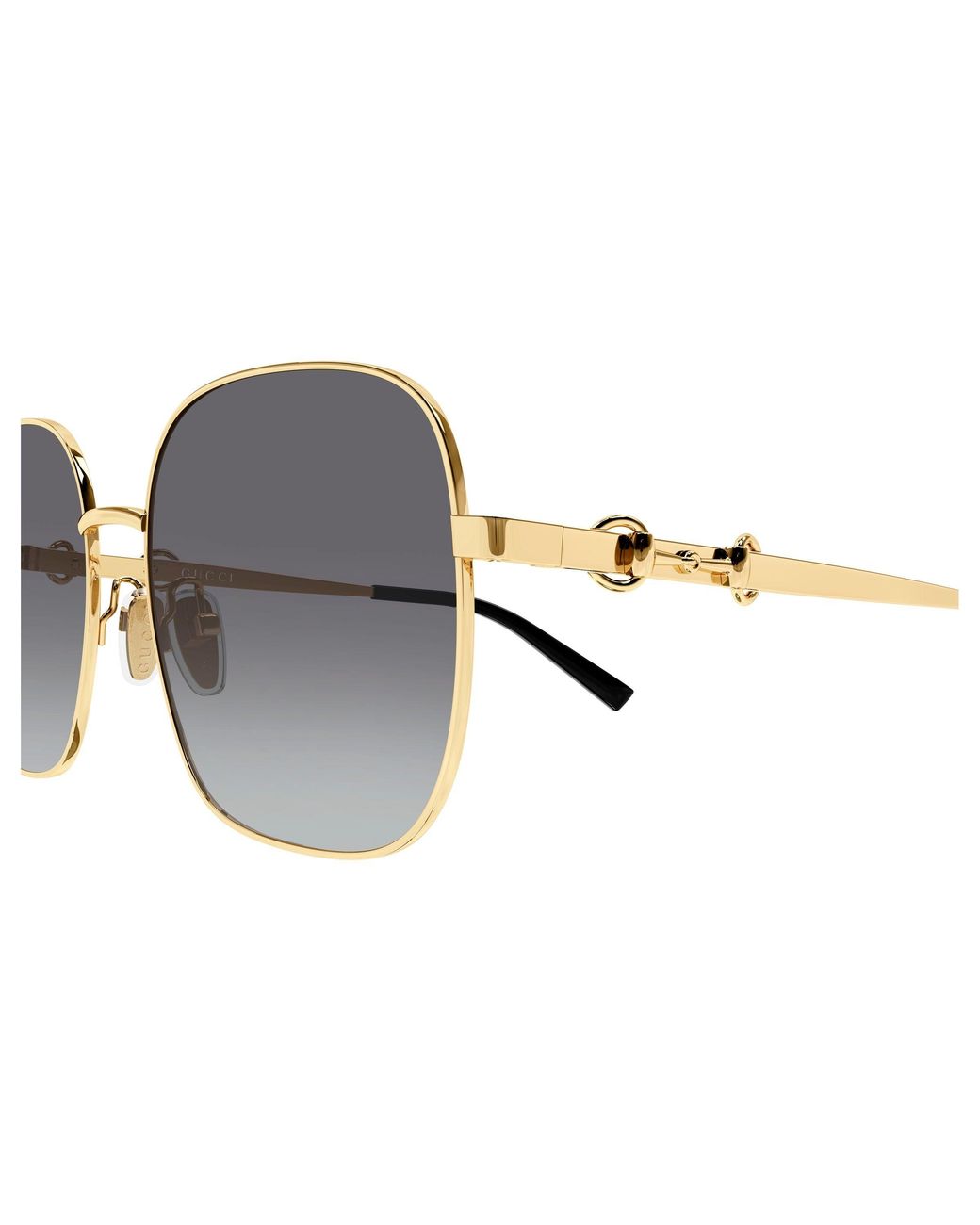 Gucci Black Gg2053S 002 Sunglasses Metal Squared
