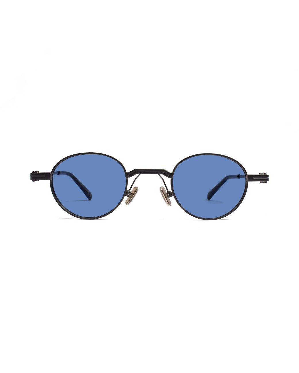 Xlab Blue Minorca Sunglasses Metal Light Round Polarized