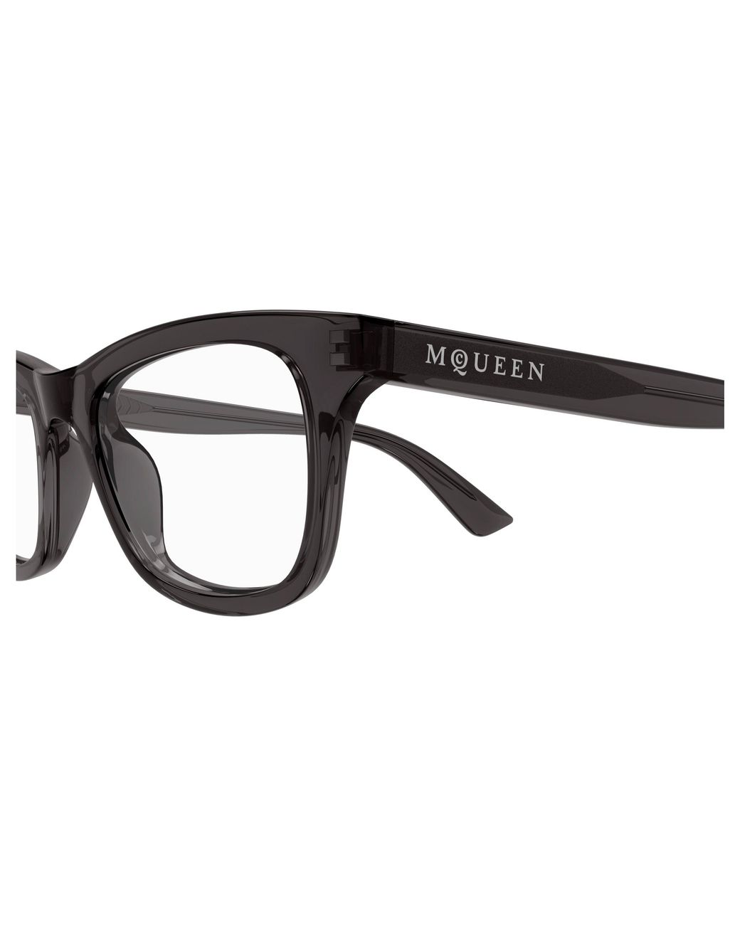 McQueen Black Am0515O 009 Optical Frames Acetate Transparent Cat Eye