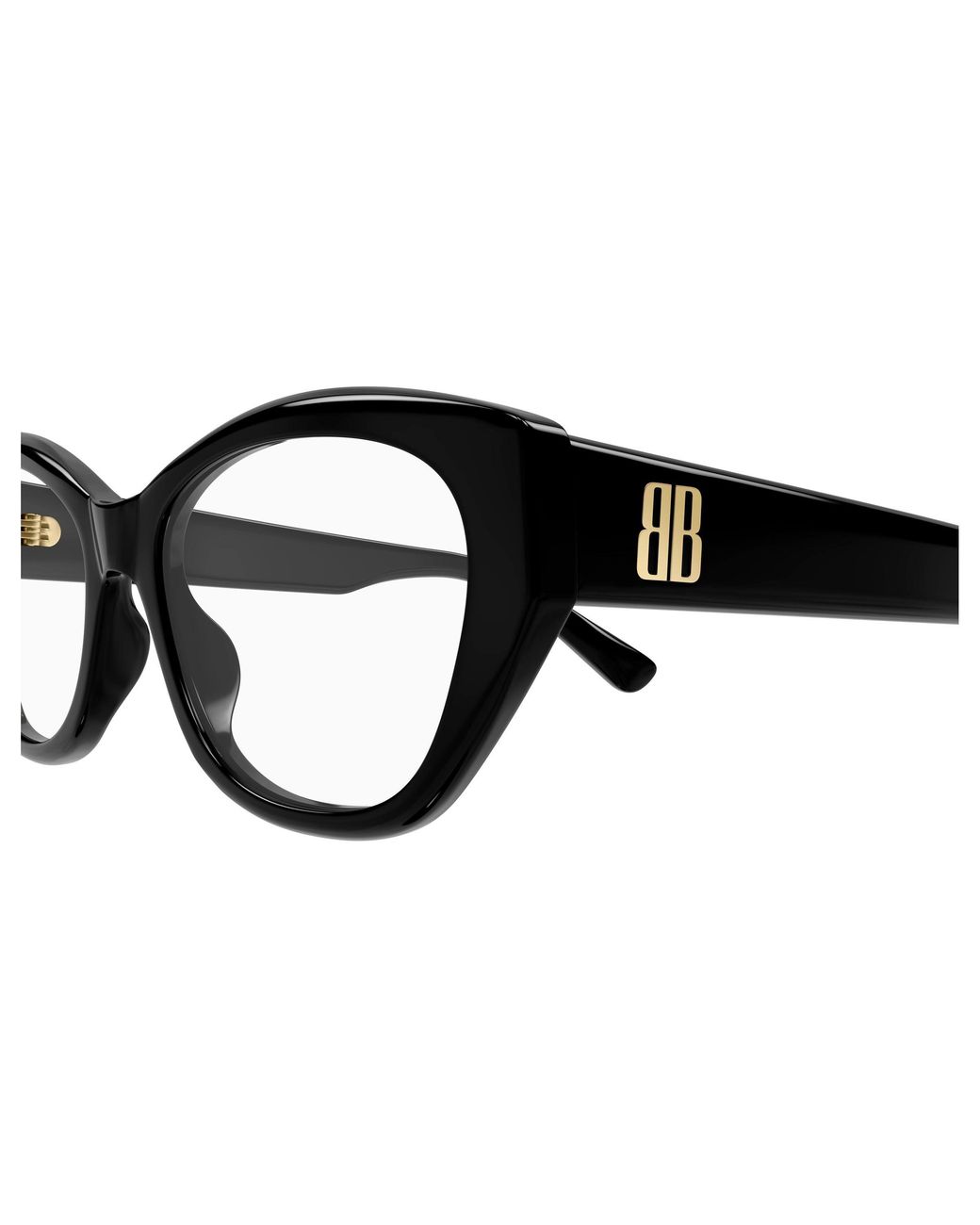 Balenciaga Black Bb0481O 001 Optical Frames Acetate Transparent Cat Eye