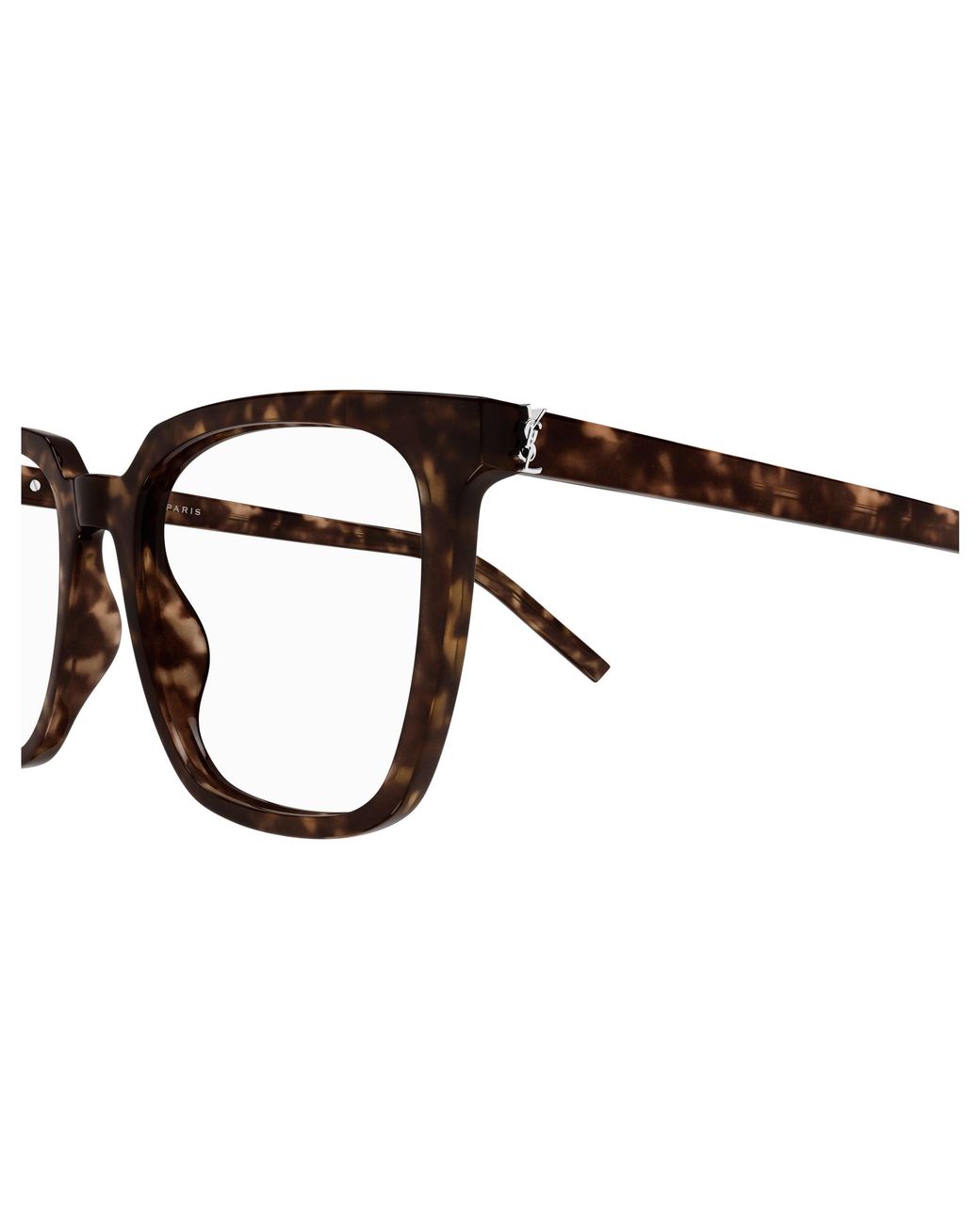 Saint Laurent Black Sl M146 Opt 002 Optical Frames Acetate Transparent Squared