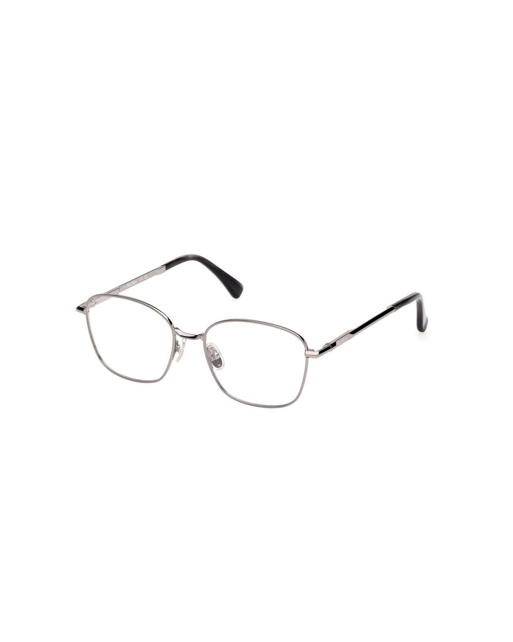 Max Mara Black Mm5246 36 Optical Frames Metal Squared Normal