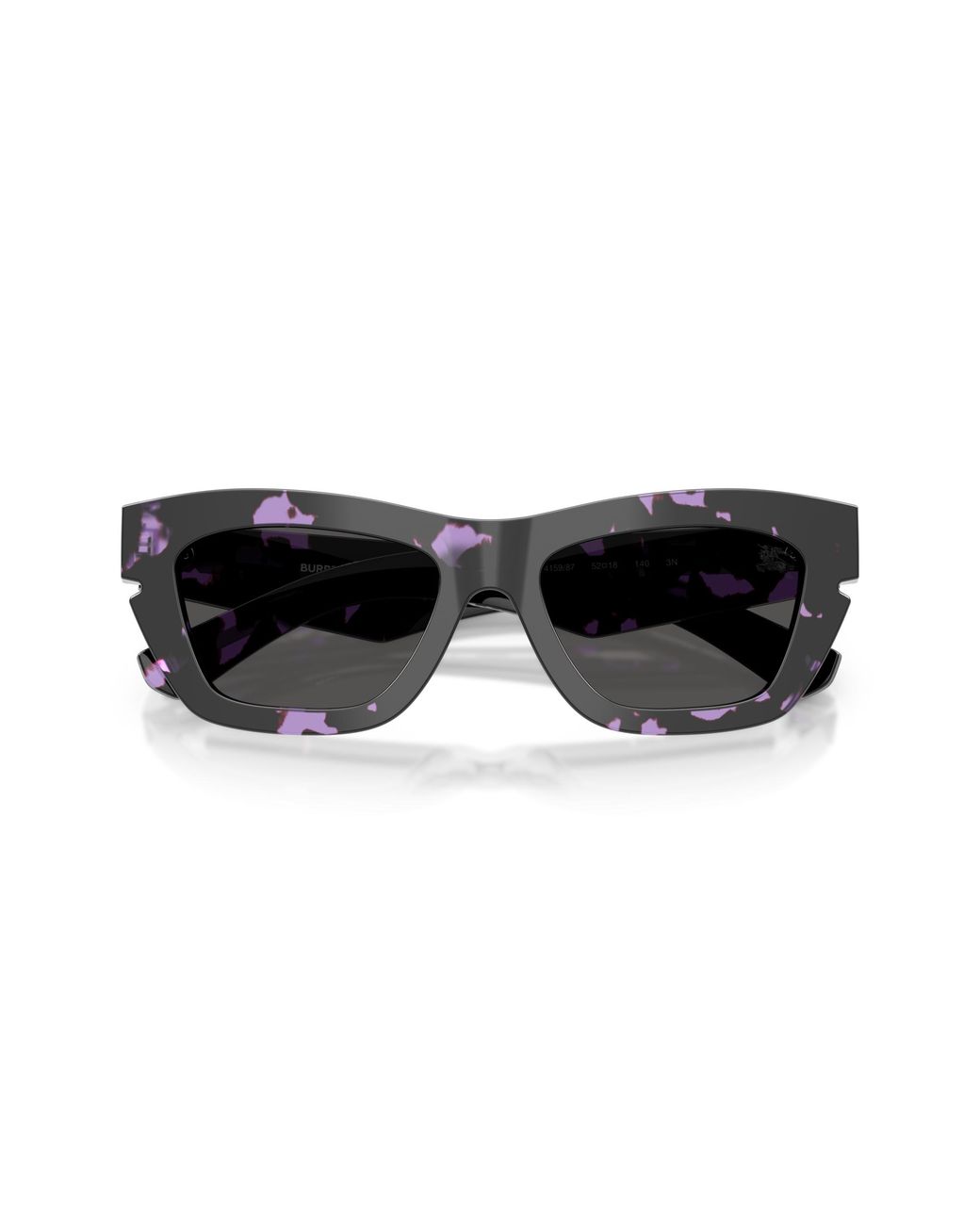 Burberry Black Be4454 415987 Sunglasses Acetate Cat Eye Normal